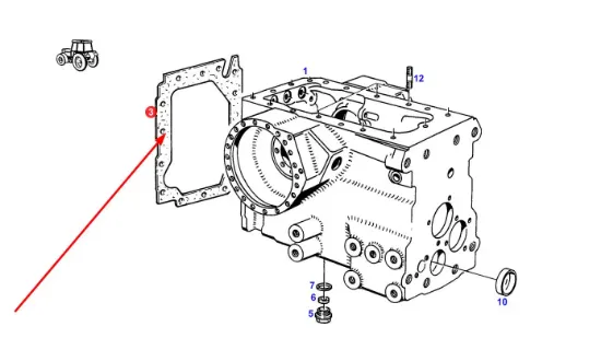 Slika Rear axle housing gasket 199110050030