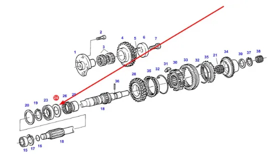 Slika Gearbox shaft washer 199110080110