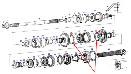 Slika Gearbox synchronizer ring 199110080210