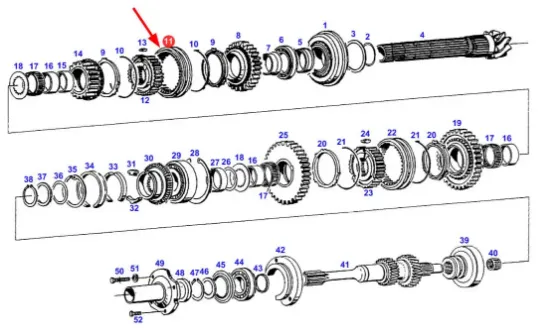 Slika Gearbox synchronizer ring 199110080990