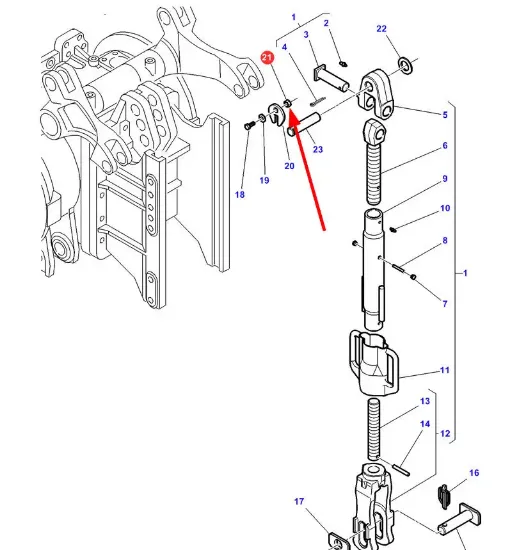 Slika Rear linkage bush 8 x 14 x 6,5 199870031030