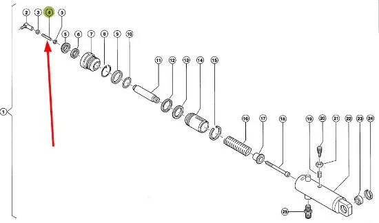 Slika Brake cylinder screw pin 212457.0