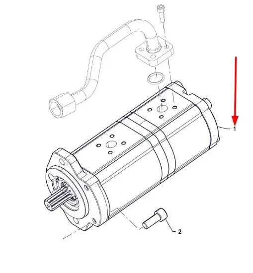 Slika Hydraulic pump U 28+16cm 22L28/16PR676B117C