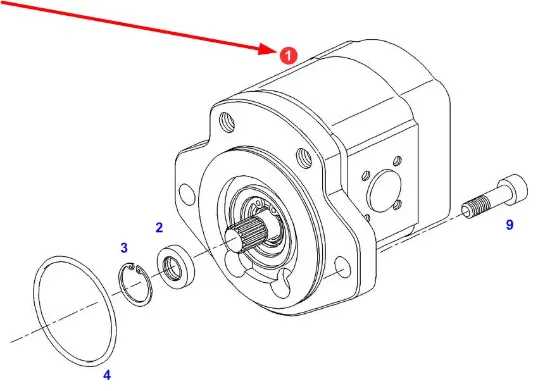 Slika Hydraulic pump 256R918C00868