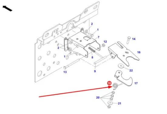 Slika Central link holder spring 270870050300