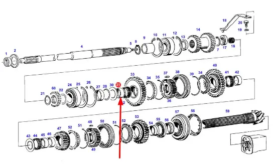 Slika Gearbox shaft metal sleeve 278116080160