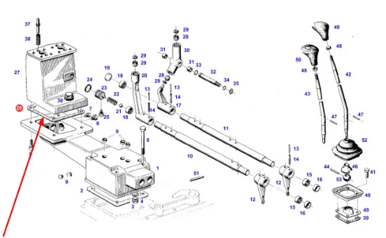 Slika Gear selector seal 284100091080