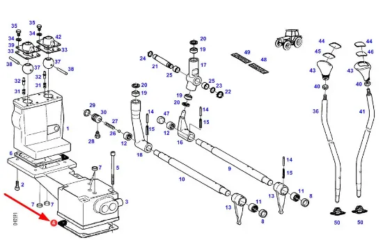 Slika Gearbox housing gasket 284100091090