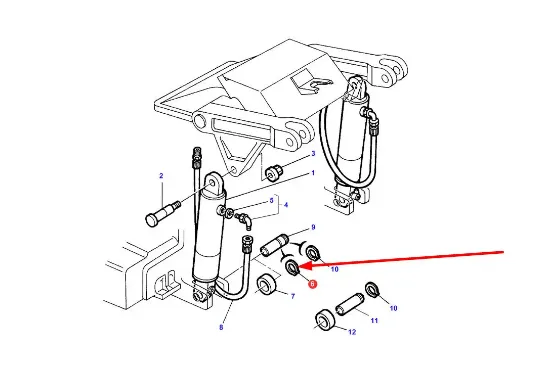 Slika Elevator actuator lower pin protection 3010066X1