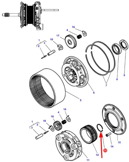 Slika Gearbox snap ring 3010138X1