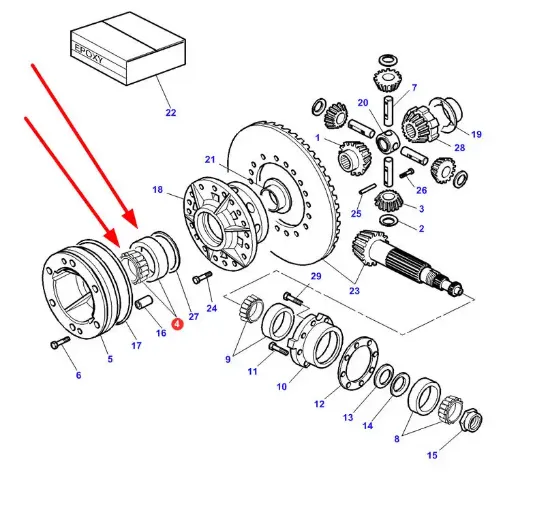 Slika Rear differential bearing 3010714X91