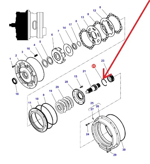 Slika Gear retaining ring 3011685X1