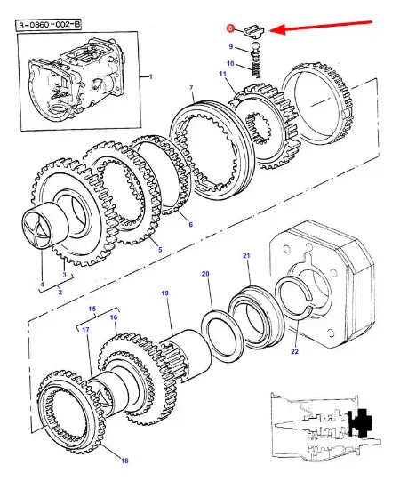 Slika Gearbox synchronizer stone 3033849M1