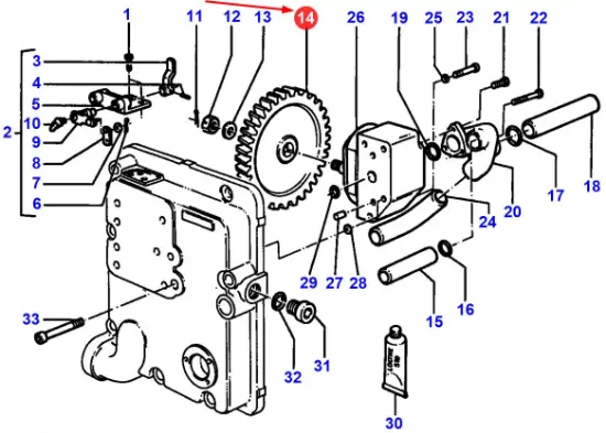 Slika Hydraulic pump gear 3038915M5