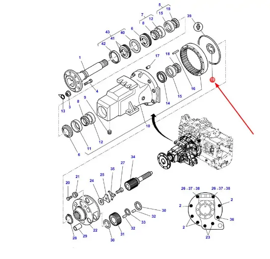 Slika Final drive shaft lock 3052650M1