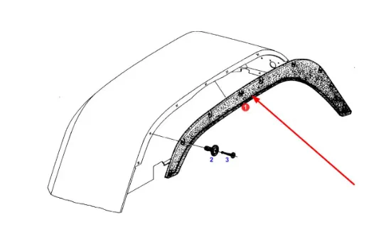 Slika Right fender extension 309701050020