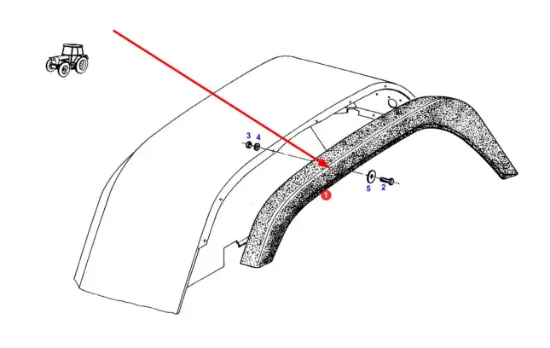 Slika Right fender extension 309701051020