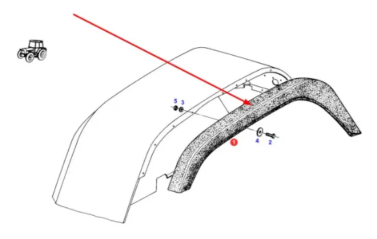 Slika Right fender extension 312700050020