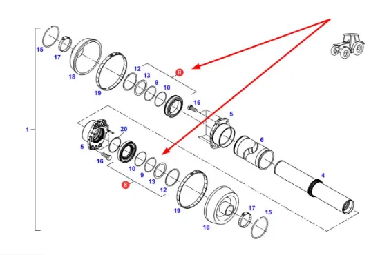 Slika Steering seal kit 328378