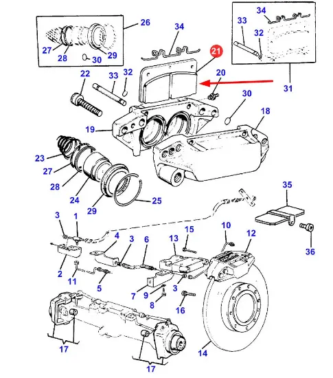 Slika Brake pads 3311616M91