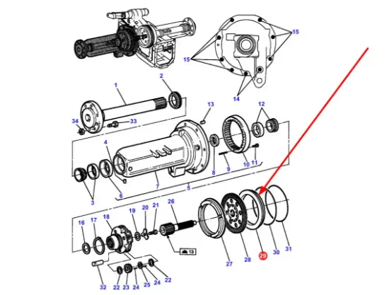 Slika Final drive flange 3382187M3