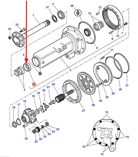 Slika Rear axle bearing bush 3382212M2