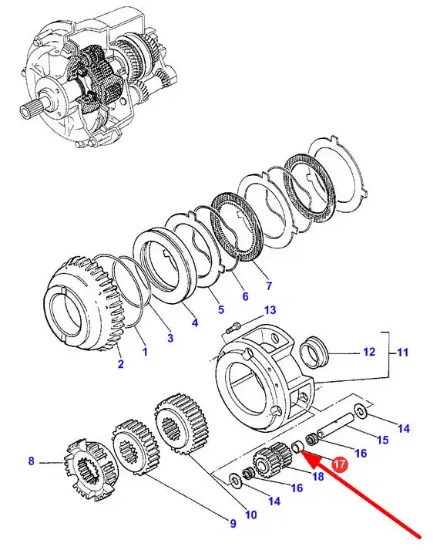 Slika Gearbox accelerator bushing 21 x 25 x 14 3382240M1