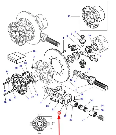 Slika Adjusting washer 0,25 mm 3383124M3