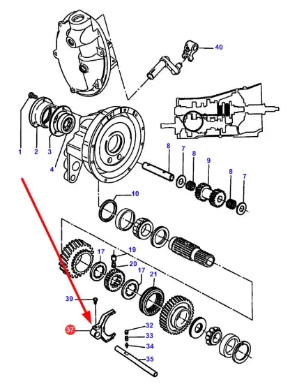 Slika Gearbox slider 3383131M1