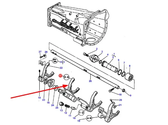 Slika Gear shift fork 3383503M6