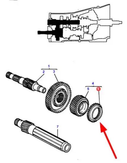 Slika Gearbox synchronizer ring 3383627M1