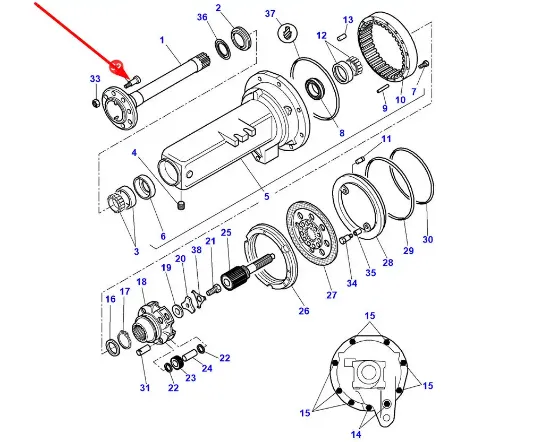 Slika Wheel bolt M18 x 90 3384601M6