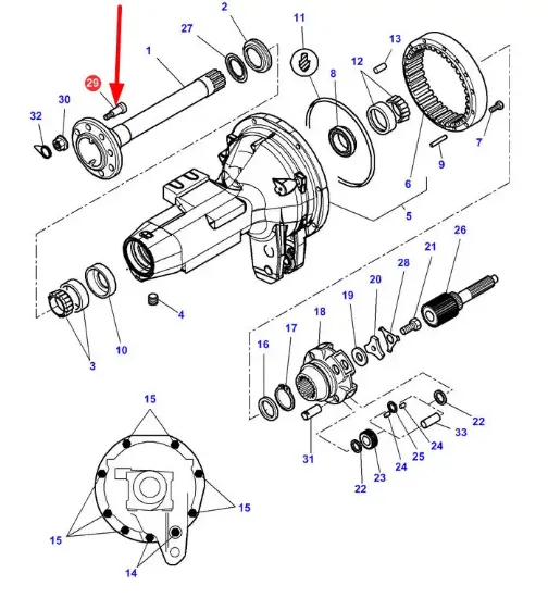 Slika Wheel bolt M18 x 64 3384602M6