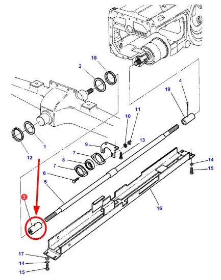 Slika Front axle drive shaft connector 3384857M2