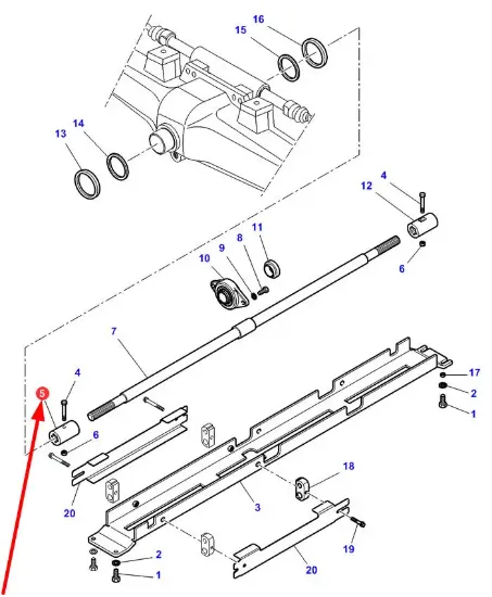 Slika Front axle drive shaft connector 3384857M4