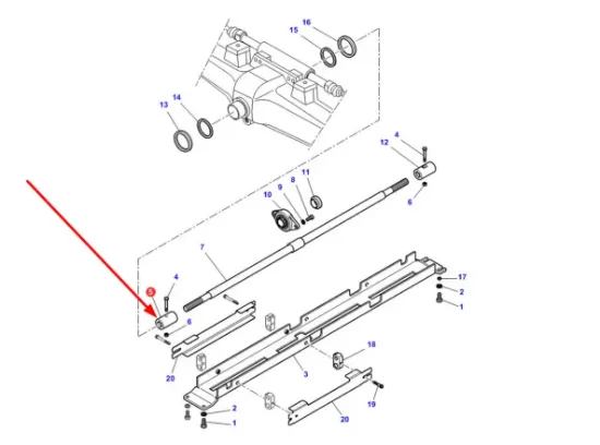 Slika AGCO 3384857M4 Front Axle Drive Shaft Coupling