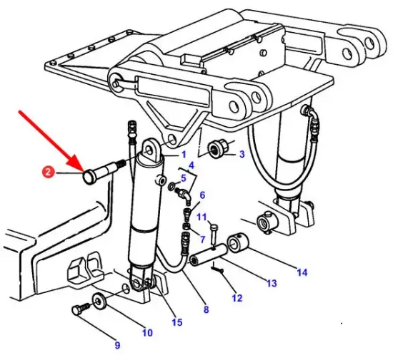 Slika Rear linkage cylinder pin 3386298M2