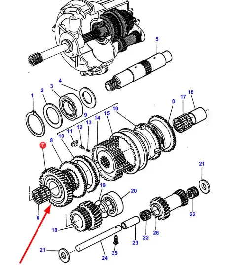 Slika Reverse gear 31Z 3387172M2