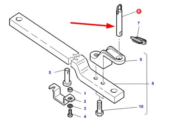 Slika Rear hitch pin 30 x 171,5 mm 3387270M93