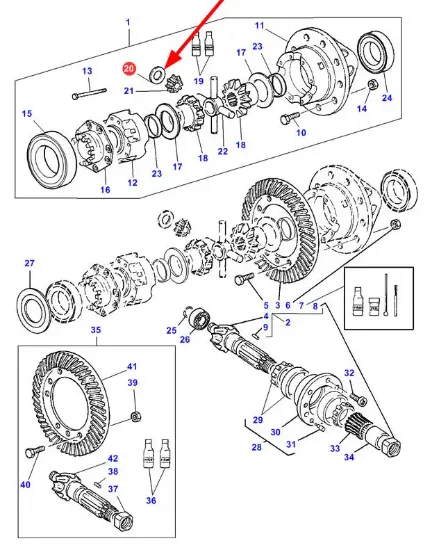 Slika Differential eccentric washer 3387281M1