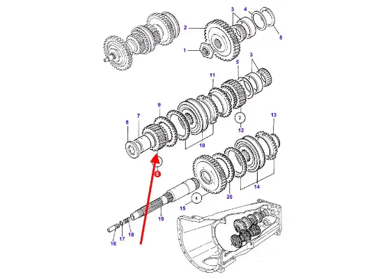 Slika Gear wheel 15z AGCO 3387427M1