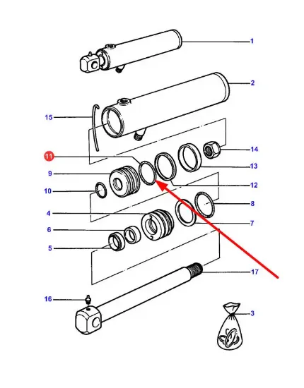 Slika Actuator O-ring 338854X1