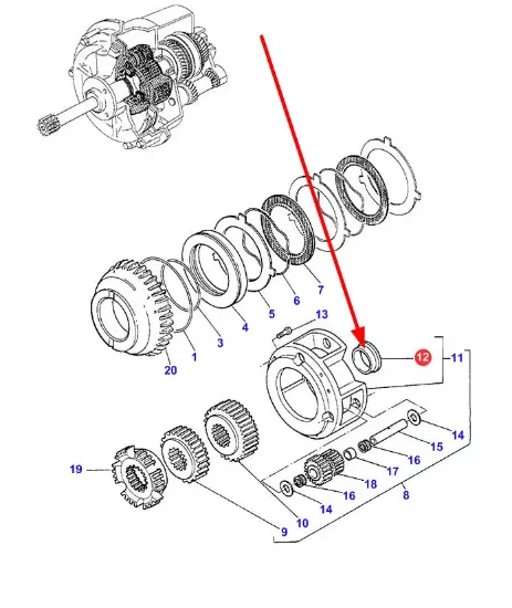 Slika PTO shaft bushing 3388556M1