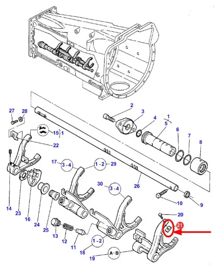 Slika Gearbox fork stone 3389406M4