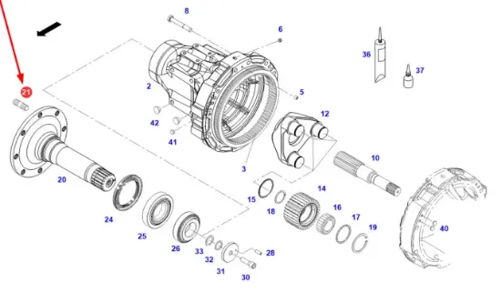 Slika Stud bolt M22 x 104 339150150510