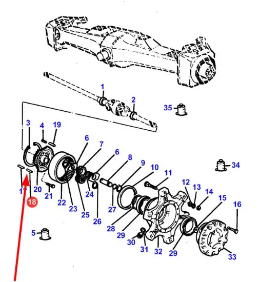 Slika Spring pin 8 x 45 339193X1