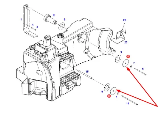 Slika Fuel tank mounting washer 339202060040