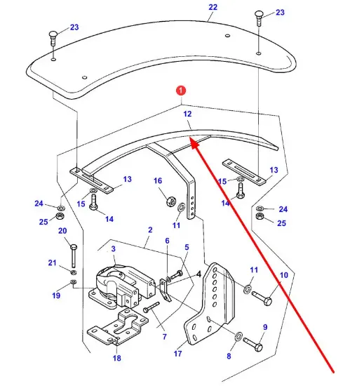 Slika Mudguard bracket mount 339700030030