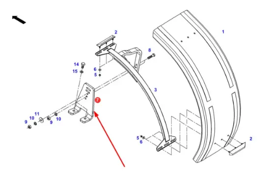 Slika Fender bracket base right 339700030041