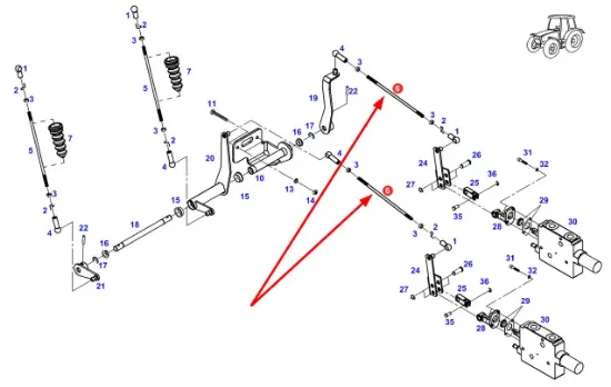 Slika Linkage control mechanism rod 339960700070